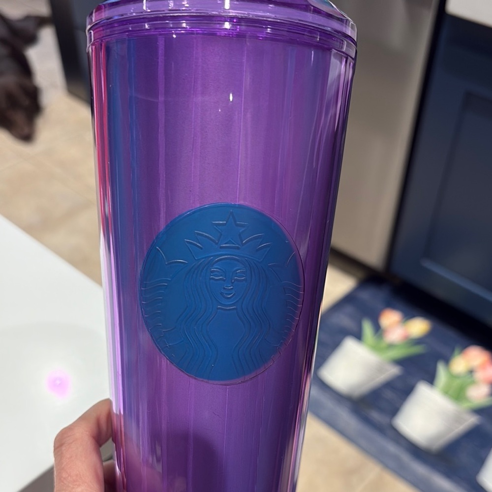 Starbucks Purple and Blue Tumbler